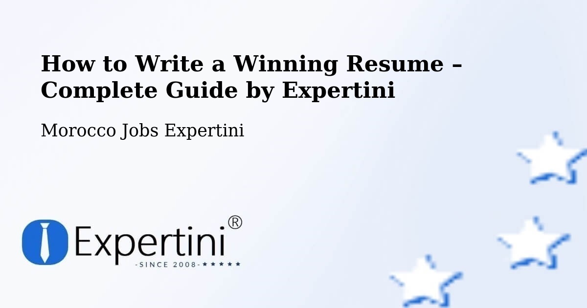 Resume Writing Guide for Job Seekers – Taroudannt - Taroudannt, Morocco Jobs Expertini